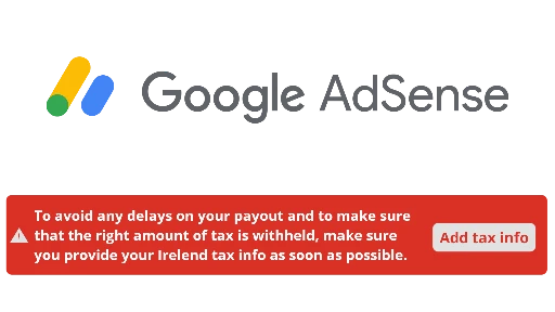 Add ireland tax info in adsense as a Swedish company