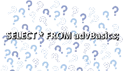Relational Database Queries - Advanced Basics