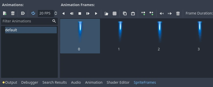 Animation frames