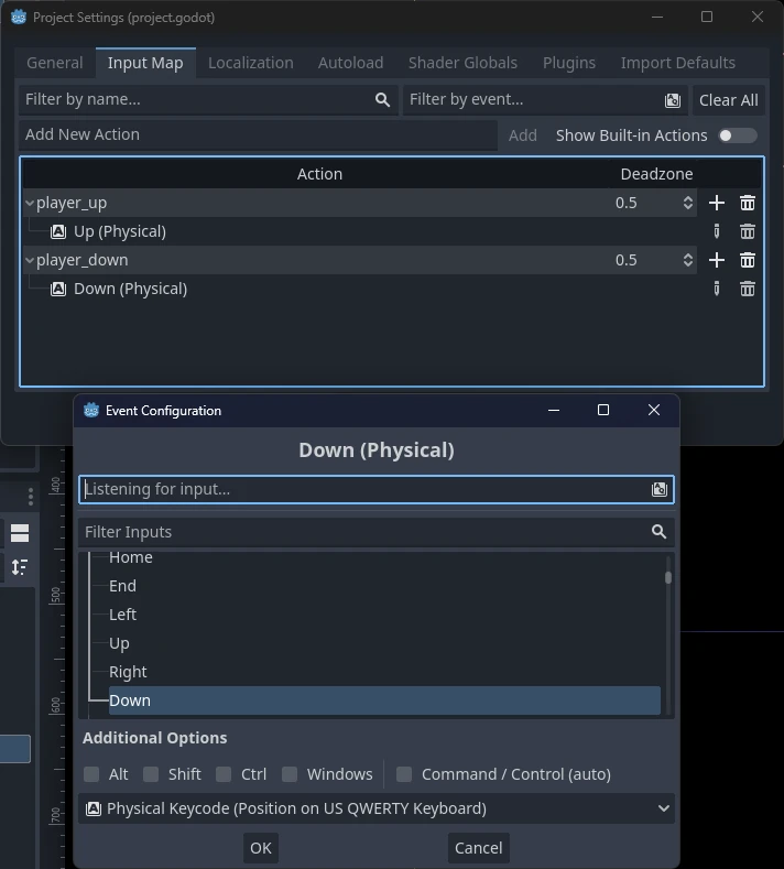 Input map